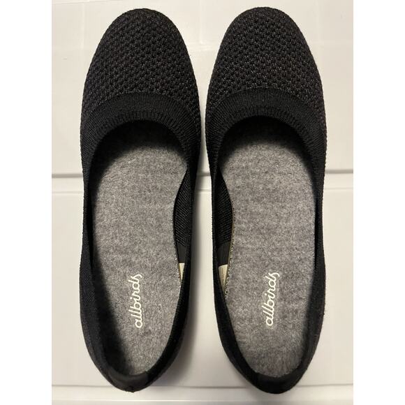 Allbirds Women’s Knit Ballet Flats Tree Breezers Dark Gray Comfort Shoes Size 7 - Picture 3 of 9